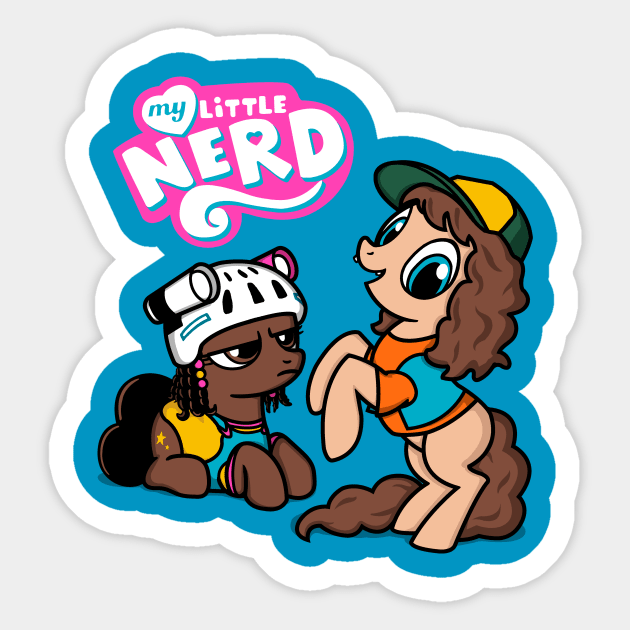 My Little Nerd Stranger Things Sticker TeePublic